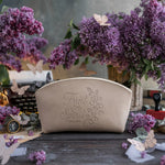Fruit Of The Spirit Gal. 5:22 full-grain leather makeup bag, Christian scripture gift