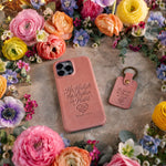 He Healeth The Broken In Heart Psalm 147:3 handcrafted leather iPhone case, Christian scripture gift