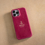 Hold Fast Heb. 10:23 handcrafted leather iPhone case, Christian scripture gift