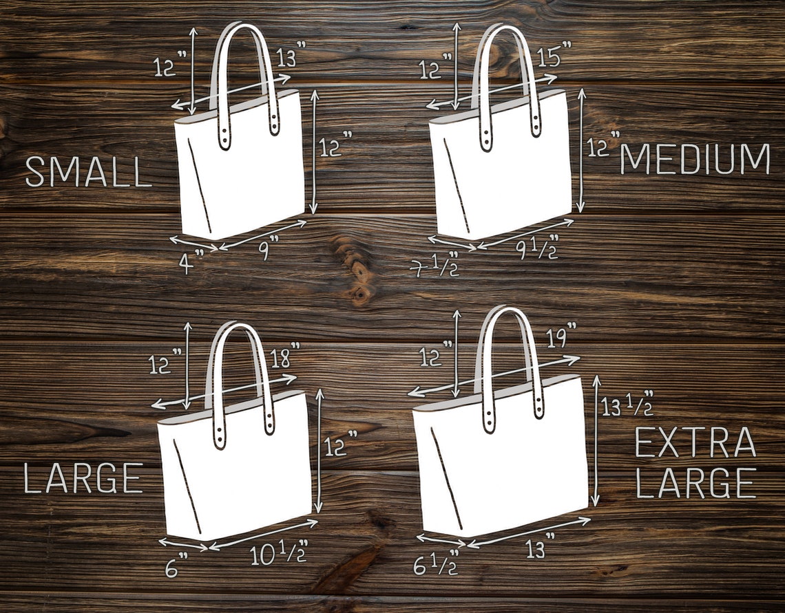 Personalized leather tote bag