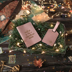 Passport Cover / Travel Wallet / Luggage tag handcrafted by Leatherius Woodman