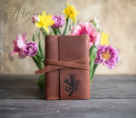 Floral Initial Leather Journal