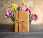 Floral Initial Leather Journal