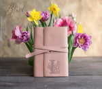 Floral Initial Leather Journal