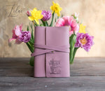 Floral Initial Leather Journal