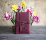 Floral Initial Leather Journal