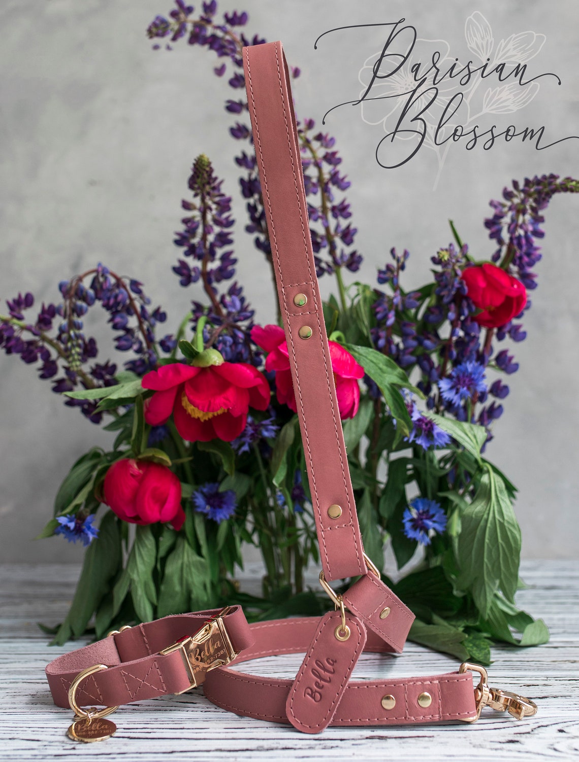 Personalized Leather Dog Leash