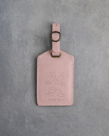 Isaiah 30:21 luggage tag – "this is the way" bible verse gift