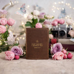 Fear Thou Not Isaiah 41:10 full-grain leather passport cover, Christian scripture gift