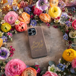 Every Good Gift James 1:17 handcrafted leather iPhone case, Christian scripture gift