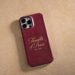 Jer. 29:11 handcrafted leather iPhone case, Christian scripture gift