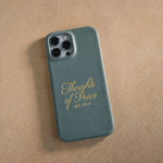 Jer. 29:11 handcrafted leather iPhone case, Christian scripture gift