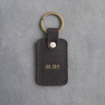 Jer. 29:11 Dark Espresso handcrafted leather keychain, Christian scripture gift