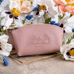 Life More Abundantly John 10:10 full-grain leather makeup bag, Christian scripture gift