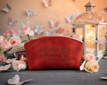 John 10:10 makeup bag – "life more abundantly" bible verse gift