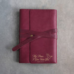 My Peace I Give Unto You John 14:27 handcrafted leather journal, Christian scripture gift