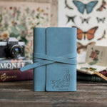 The Light Of The World John 8:12 handcrafted leather journal, Christian scripture gift