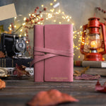 Be Strong & Courageous Joshua 1:9 Parisian Blossom handcrafted leather journal, Christian scripture gift