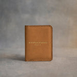 Be Strong & Courageous Joshua 1:9 full-grain leather wallet, Christian scripture gift