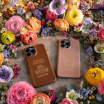 As For Me & My House Joshua 24:15 handcrafted leather iPhone case, Christian scripture gift