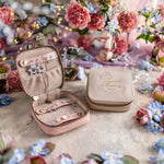 Joy Cometh In The Morning Psalm 30:5 leather travel jewelry case, Christian scripture gift