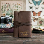 New Every Morning Lam. 3:23 handcrafted leather journal, Christian scripture gift