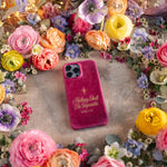Nothing Shall Be Impossible Luke 1:37 handcrafted leather iPhone case, Christian scripture gift