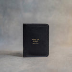 Seek Ye First Matt. 6:33 full-grain leather wallet, Christian scripture gift