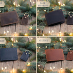 Personalized Leather Wallet - For Men - Full Grain Bifold