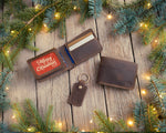 Mens wallet bifold trifold christmas