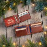 Personalized Leather Wallet - For Men - Full Grain Bifold
