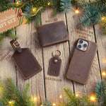Personalized Leather Wallet - For Men - Full Grain Bifold