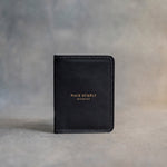 Walk Humbly Micah 6:8 Black full-grain leather wallet, Christian scripture gift