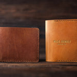 Walk Humbly Micah 6:8 full-grain leather wallet, Christian scripture gift