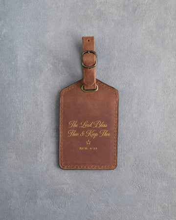 Numbers 6:24 luggage tag – "the lord bless thee & keep thee" bible verse gift