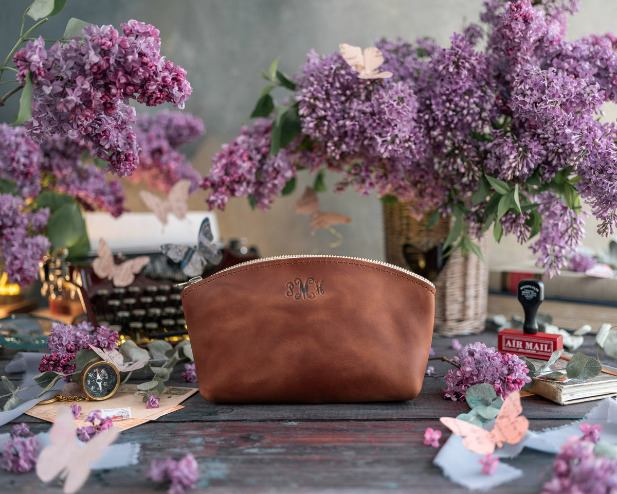 Makeup Bag In Arizona Leather