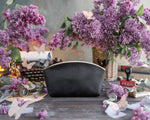 Makeup Bag In Black Leather