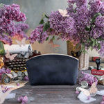 Makeup Bag In Blueberry Leather