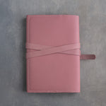 Parisian Blossom leather journal, Medium size, back