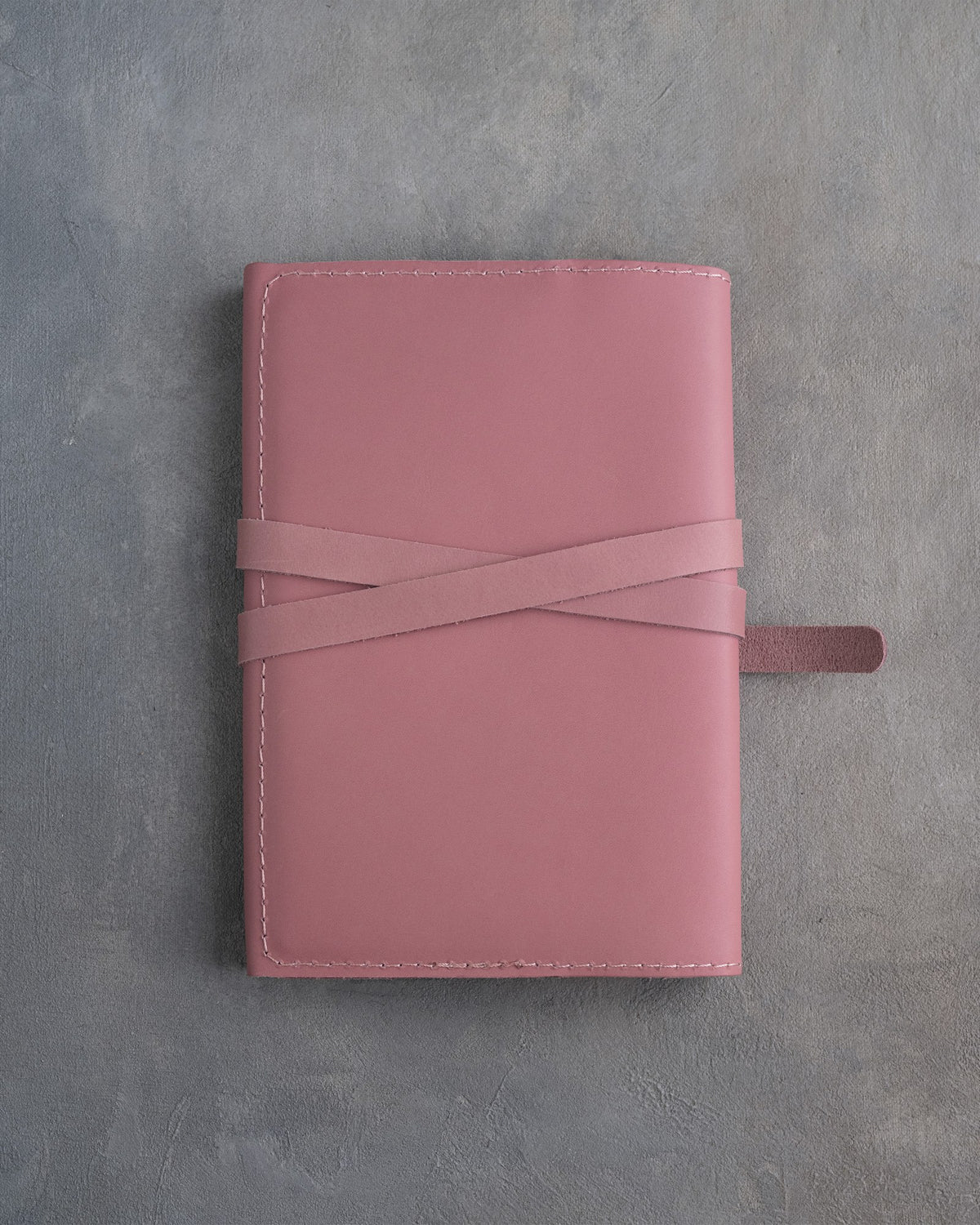 Parisian Blossom leather journal, Medium size, back
