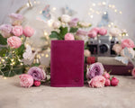 Personalized Passport Cover / Travel Wallet In Fuchsia Leather
