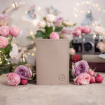 Personalized Passport Cover / Travel Wallet In Gray Sand Leather