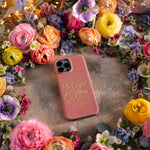 Be Careful For Nothing Phil. 4:6 handcrafted leather iPhone case, Christian scripture gift