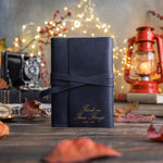 Think On These Things Phil. 4:8 handcrafted leather journal, Christian scripture gift