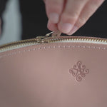Monogram Makeup Bag – Personalized Leather Makeup Bag with a Name or Initials