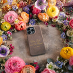 Was Lost, And Is Found Luke 15:24 handcrafted leather iPhone case, Christian scripture gift