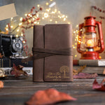 Like A Tree Planted By The Rivers Psalm 1:3 handcrafted leather journal, Christian scripture gift