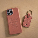 Forget Not All His Benefits Psalm 103 handcrafted leather iPhone case, Christian scripture gift