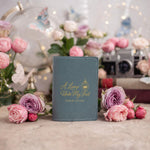 A Lamp Unto My Feet Psalm 119:105 full-grain leather passport cover, Christian scripture gift