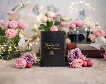 Psalm 121:8 passport cover – "thy going out & thy coming in" bible verse gift